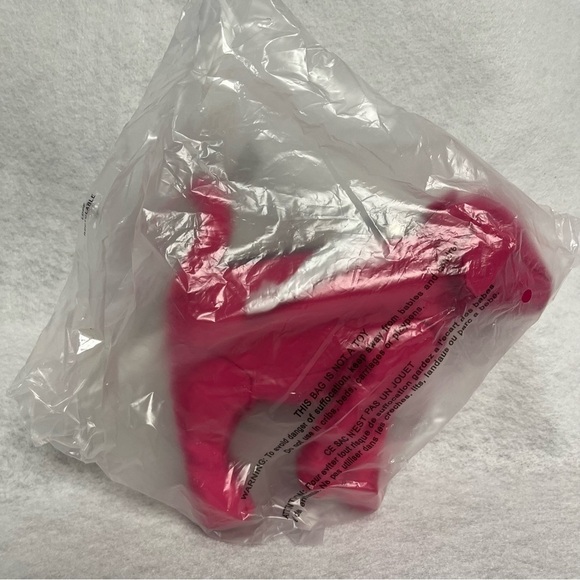 NEW VICTORIA SECRET PINK Dog Foldable Tote Bag Black Polka Dot - Picture 3 of 5